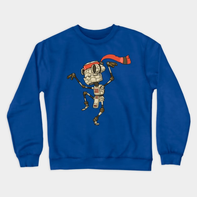 Martial Arts Robots for Karate and Kung Fu Lovers Crewneck Sweatshirt by extrinsiceye